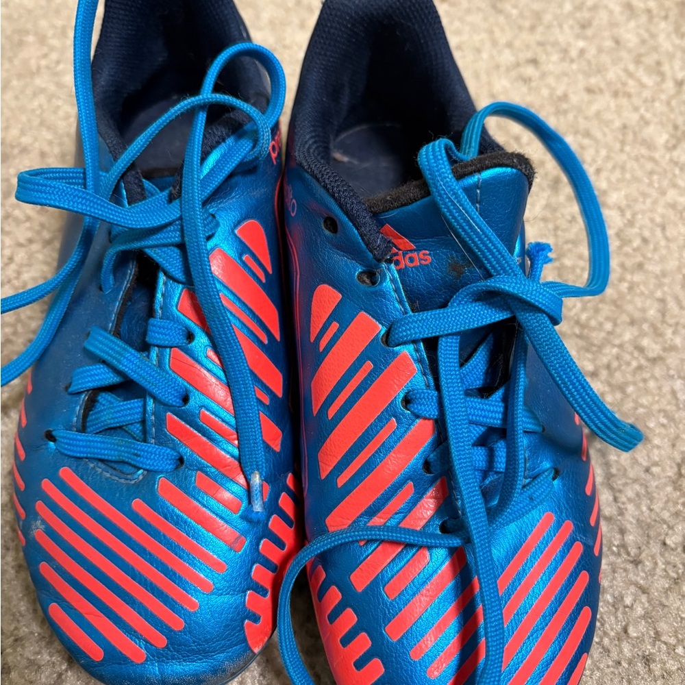 Adidas Kids Blue and Red Sneakers